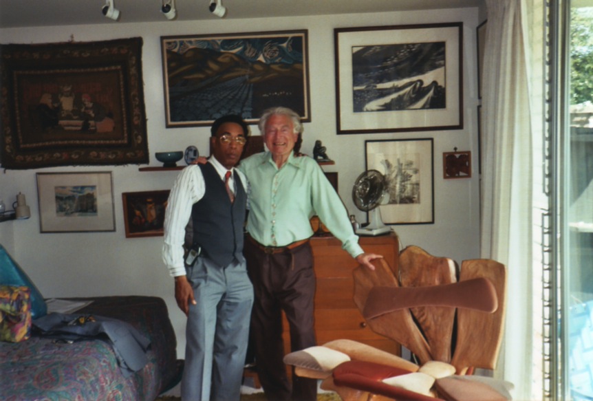 Photo of Larry Pinkney and William Mandel